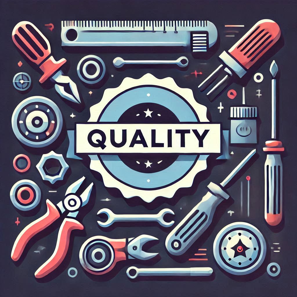 ابزار با کیفیت در کنار نشان اعتماد.